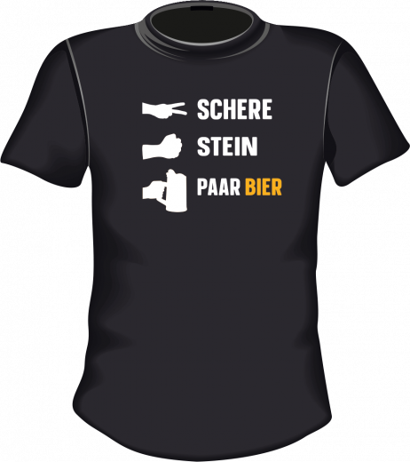 Schere Stein paar Bier (2)