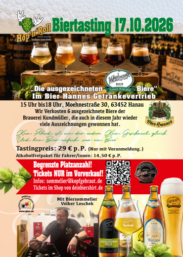 Tasting 17.10.2026 Die ausgezeichneten Weiherer Biere